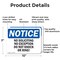 Signmission No Soliciting No Exceptions Do Not Knock Or Ring! OSHA Notice Sign, Aluminum, 10in W x 7in L, 2PK OS-2PACK-NS-A-710-L-14825 - alternate 8